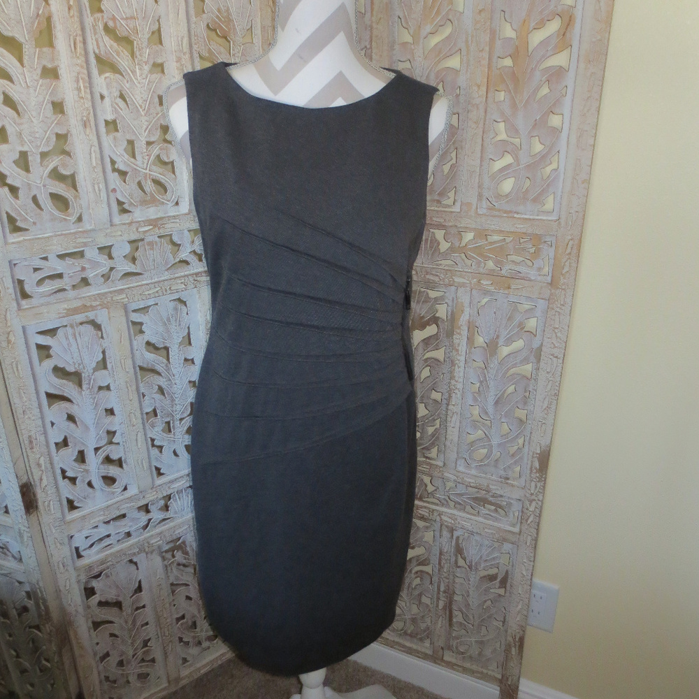 Ivanka Trump, stretch faux wrap classic work dress